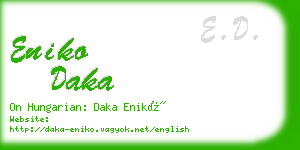 eniko daka business card